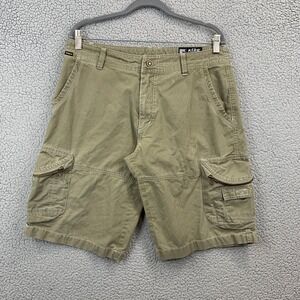KÜHL Shorts Men's Khaki Green Size 34 Cotton Blend Cargo Outdoor